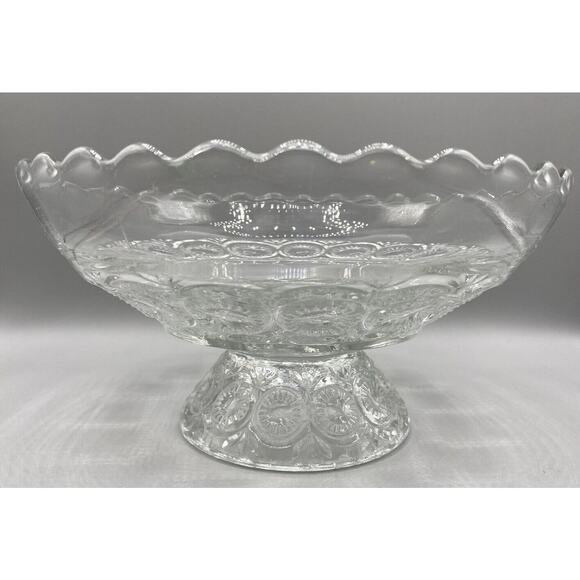 EAPG Rare Ohio Flint Mignon OMN Footed Bowl Low Compote - Picture 2 of 8